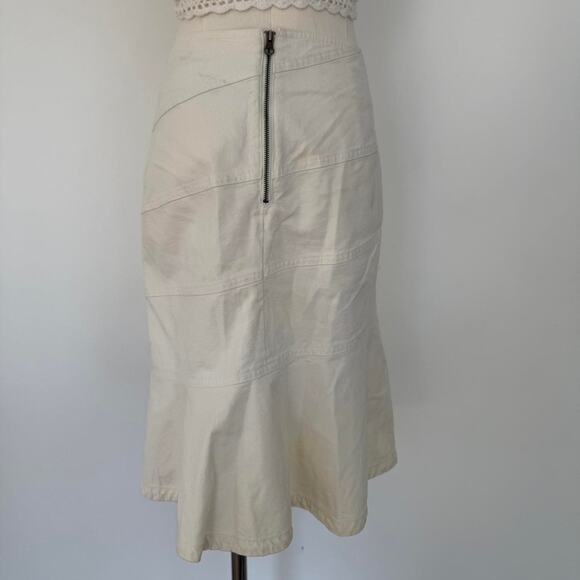 VINTAGE NANETTE LEPORE BUTTONED MIDI SKIRT - Picture 3 of 8